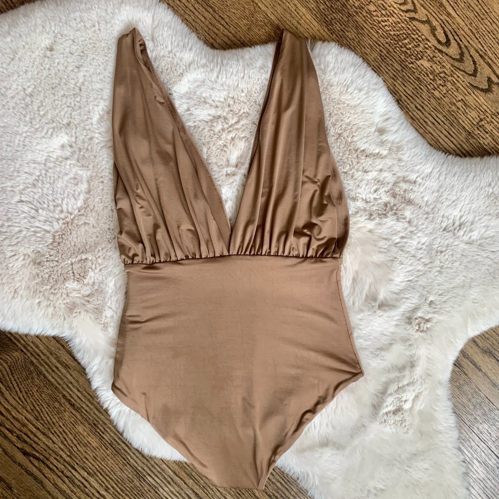 WYLDR Palms Bodysuit in Nude Size XS